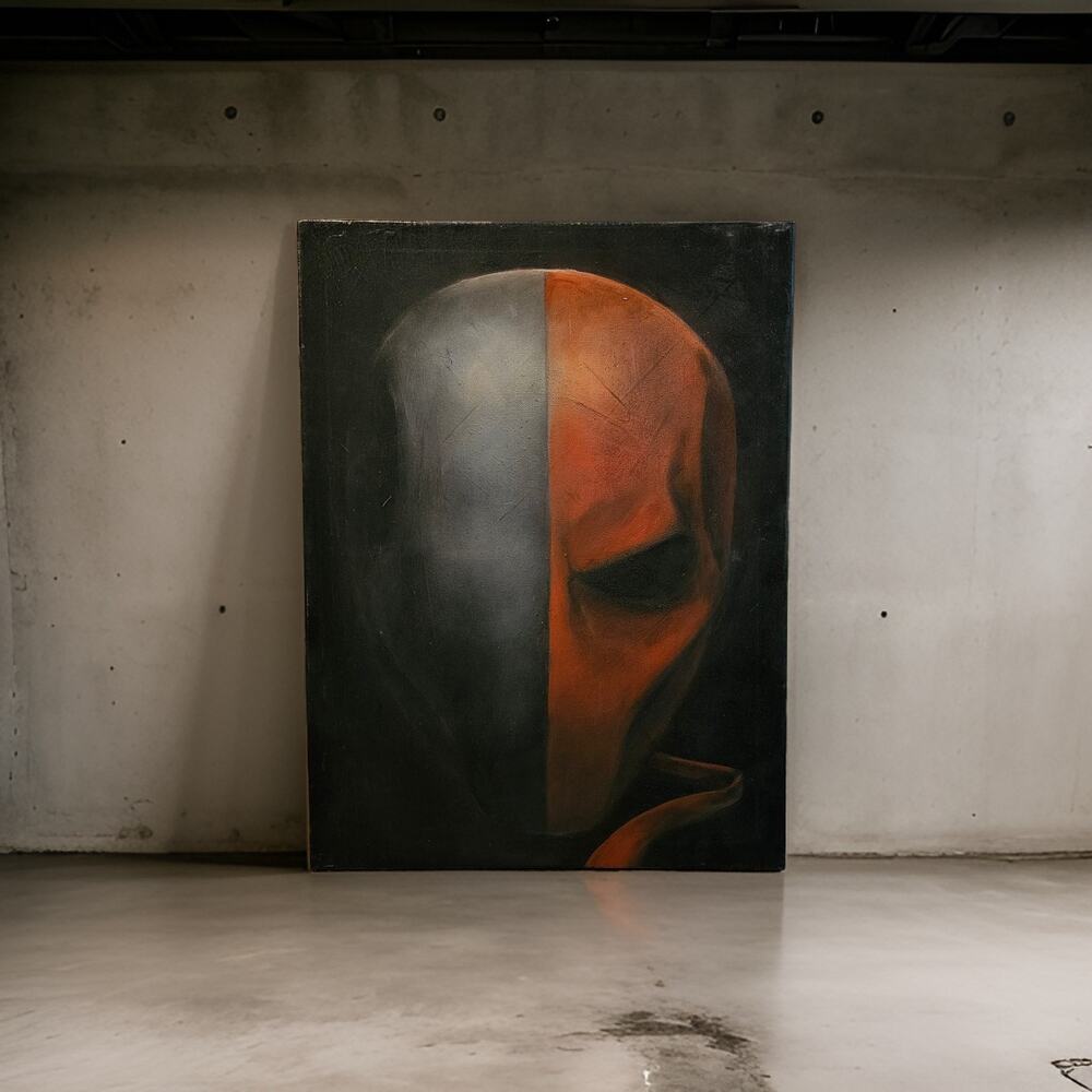 Original Batman Universe "Deathstroke" Painting ( DISCOUNTED) (18"x24")